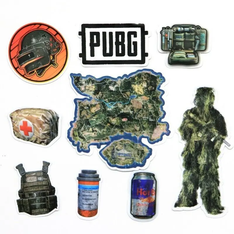 29/30 шт. PUBG Стикеры s наклейки для игр для автомобиля ноутбука Чемодан Playstation телефон скейтборд Коврик для компьютерной декоративный велосипед