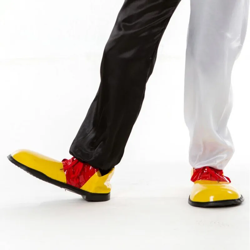 Забавные кожаные туфли клоуна для мужчин и женщин обувь взрослых реквизит