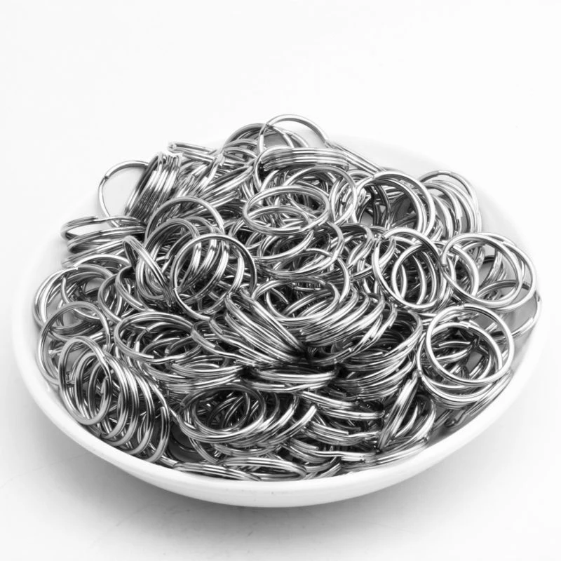 25 мм/1 дюйм из Нержавеющая сталь брелки для ключей Разделение кольца 5/10/50/100/500