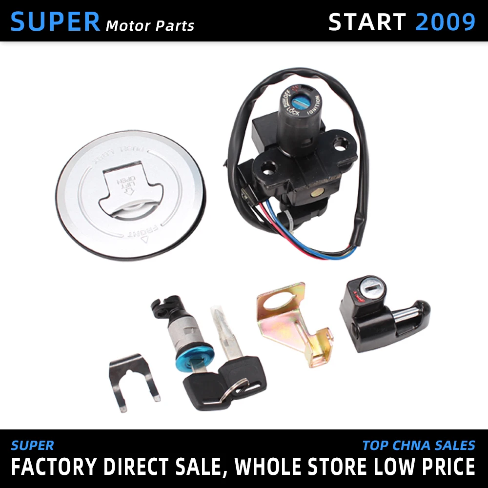 

Motorcycle Accessory Ignition Switch Gas Cap Cover Key Lock Set For Honda Hornet 250 CB600F 1998-2002 Hornet250 1999-2001 CB250