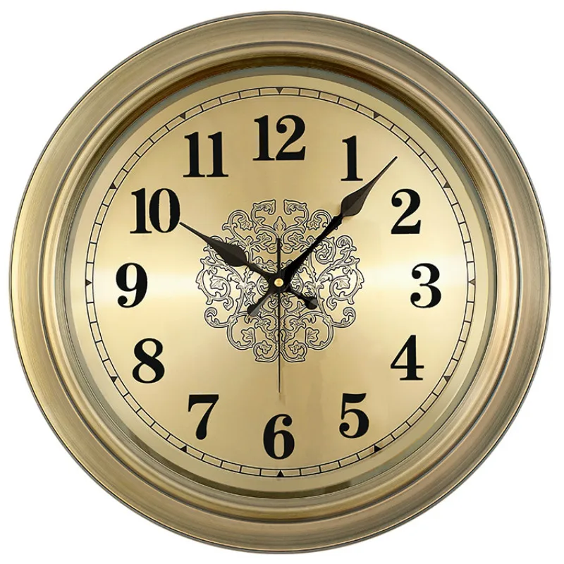 Металлические настенные часы в скандинавском стиле ретро для гостиной роскошные