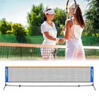 Стандартная профессиональная тренировочная сетка для тенниса, 6,1 м * 0,76 м, сетка для бадминтона, уличная сетка для тенниса, сетка для волейбола, принадлежности для упражнений