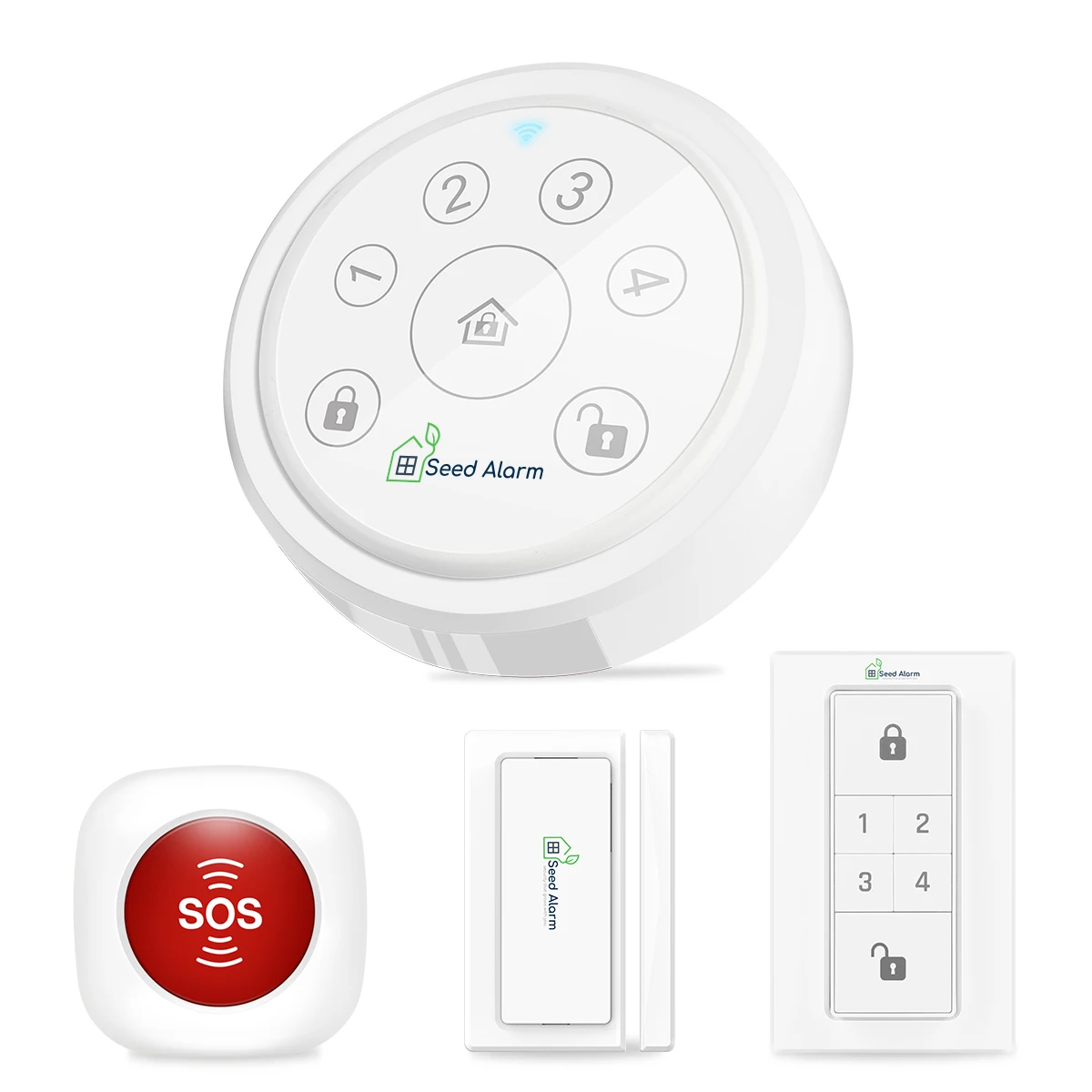

Touch Panel Alarm Host Home Secure Alarm Hub Supporting Tuya Smartlife App Remote Control