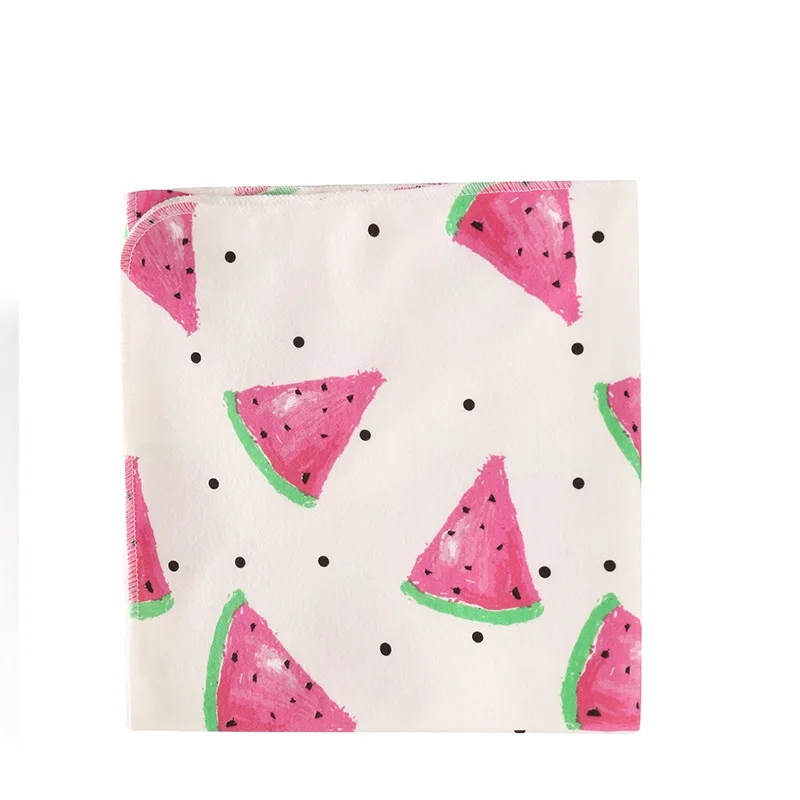 Watermelon Swaddle Детское одеяло со шляпой для новорожденных; Хлопковое одеяло для коляски; супер мягкое детское одеяло; детская одежда для фотосъемки - Цвет: Watermelon Swaddle