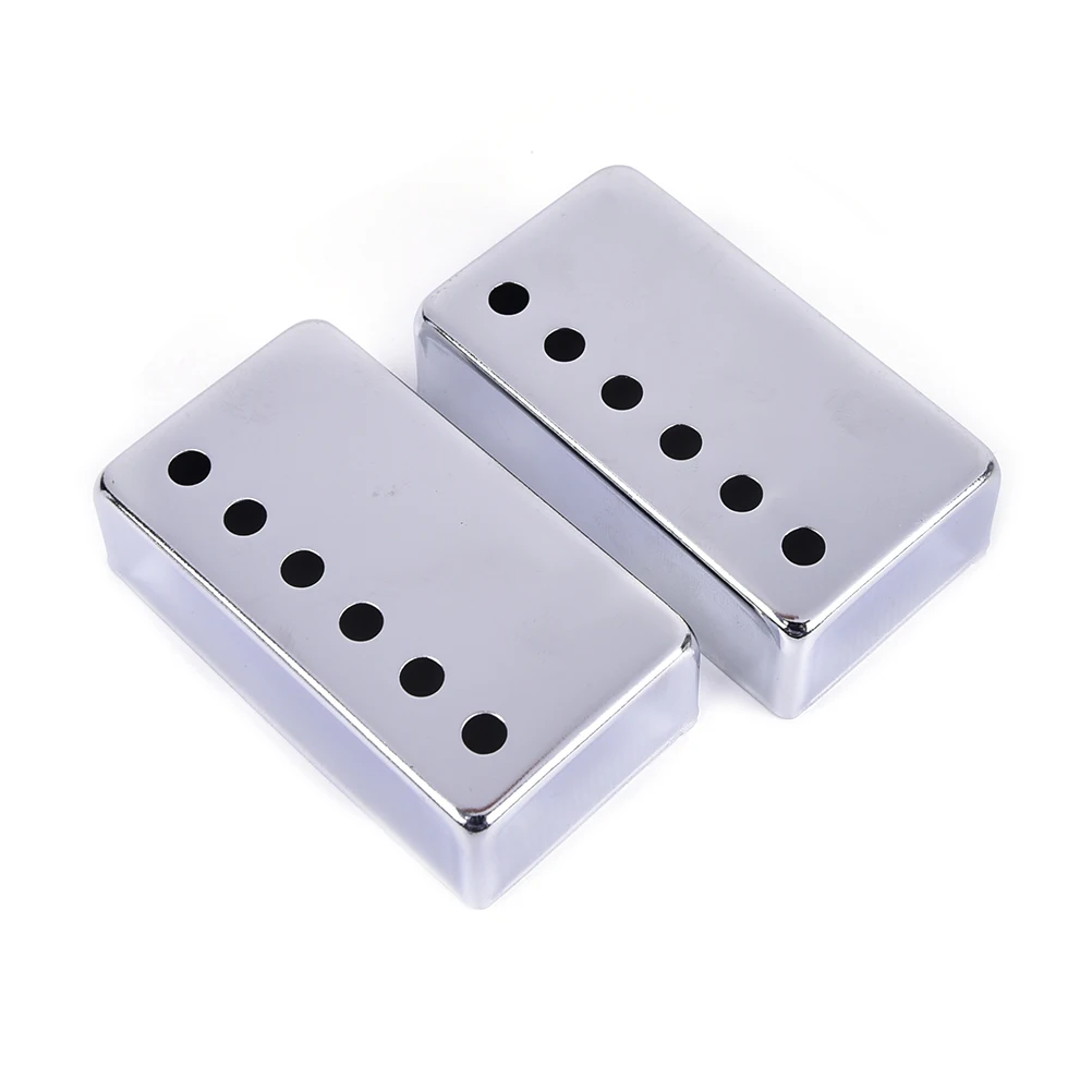 

2pcs 50/52mm Silver Black Gold Chrome Metal Humbucker Pickup Cover For LP Style Electric Guitar