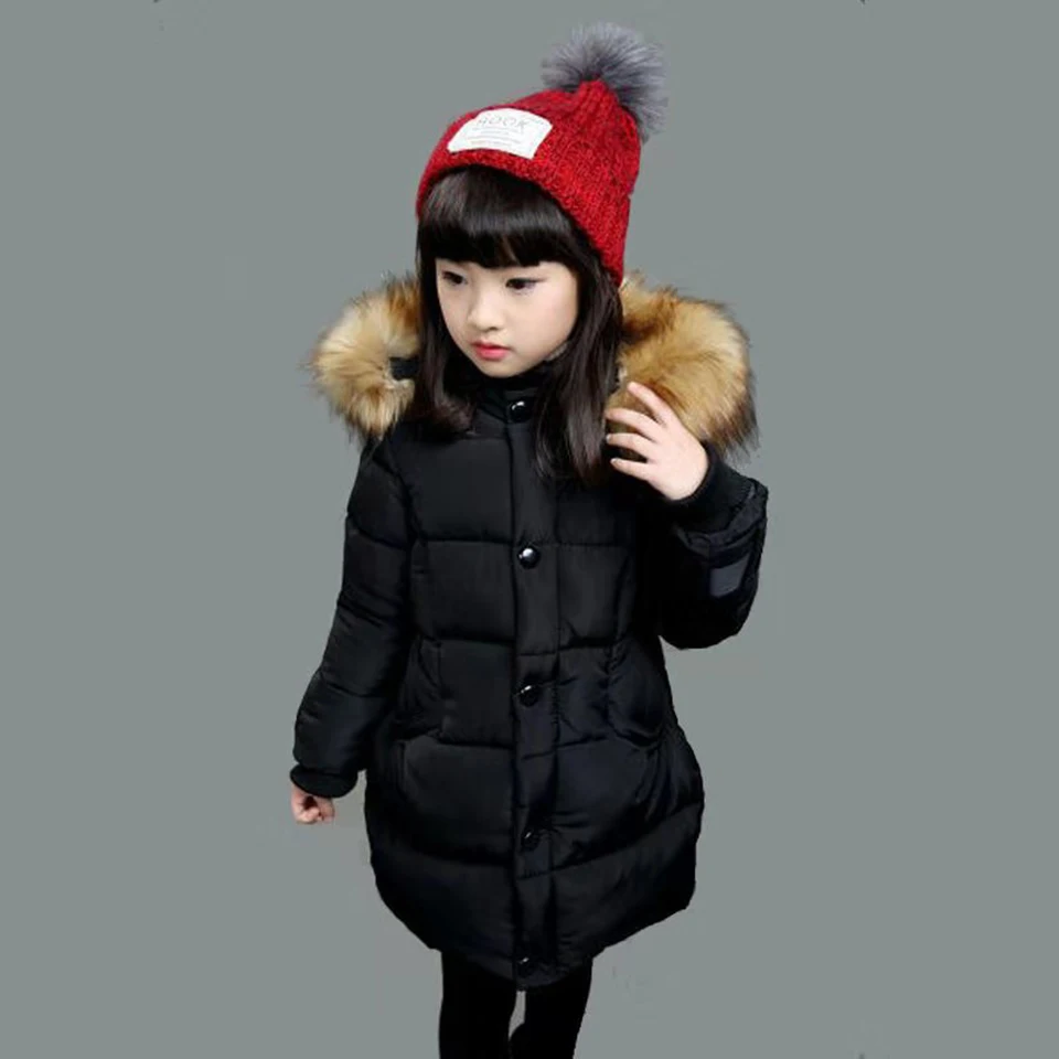 Новинка 2019 верхняя одежда из пуха и хлопка для маленьких девочек зимнее
