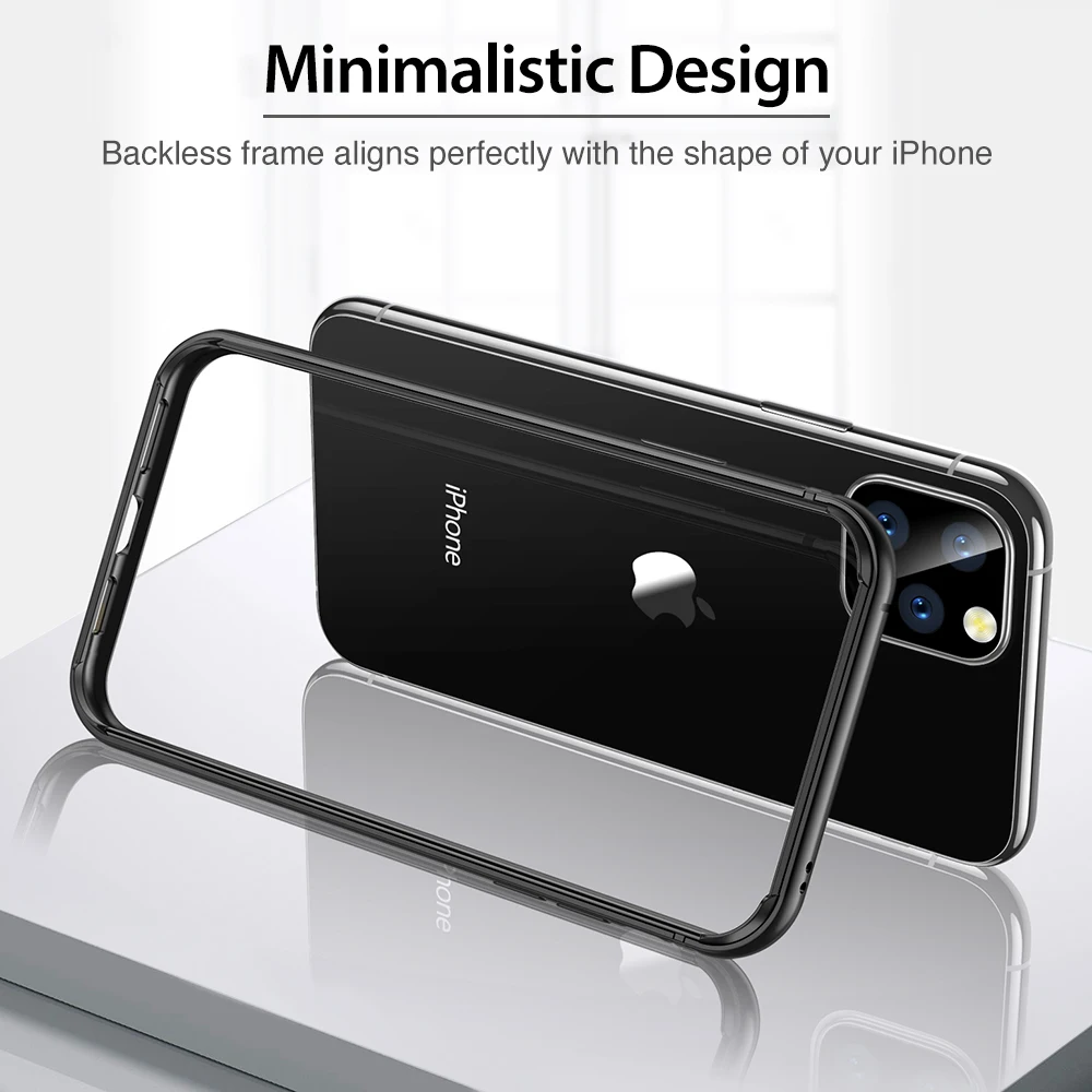 ESR металлический бампер чехол для телефона для iPhone 11 Pro Max, брендовый защитный чехол с мягкой внутренней рамкой, чехол для iPhone 11 11 Pro
