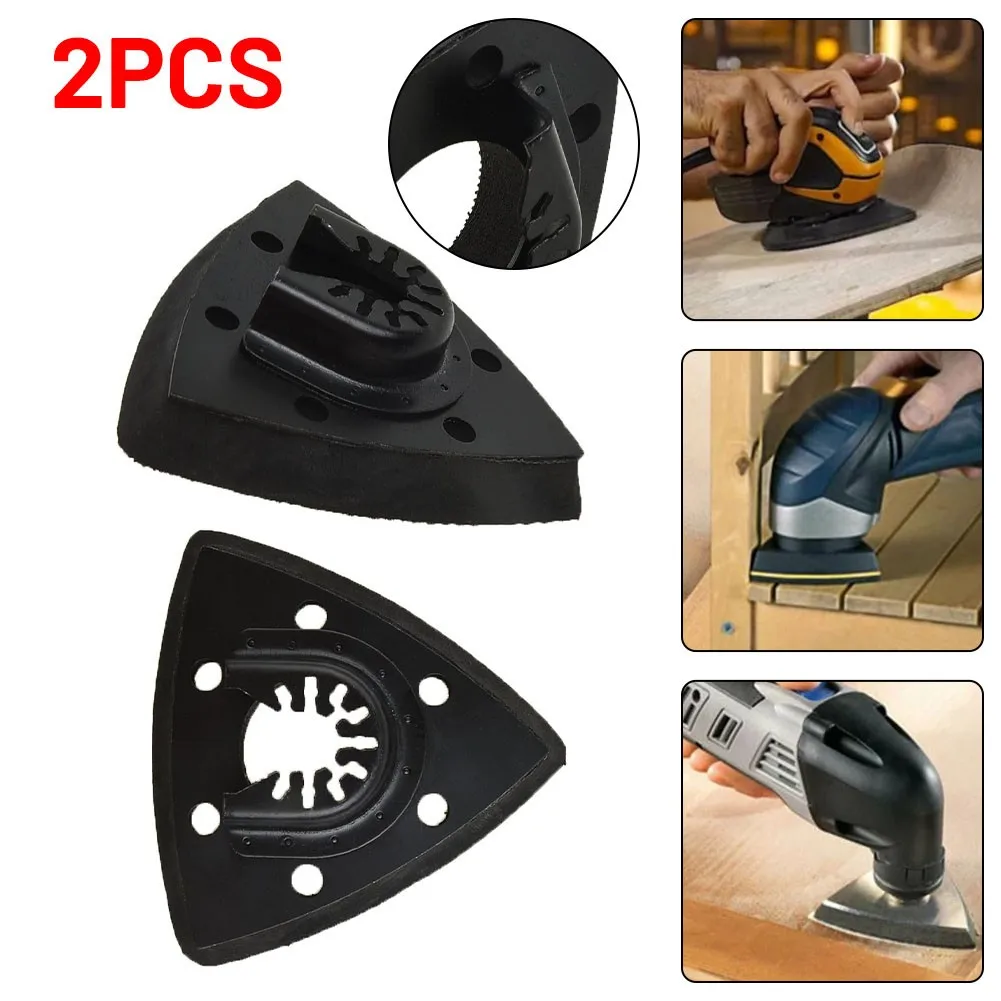 

2PCS 93mm Flush Triangular Sanding Pad Oscillating Saw Blade For Fein Sanding Wood Carving Tool Abrasive Disc Tools