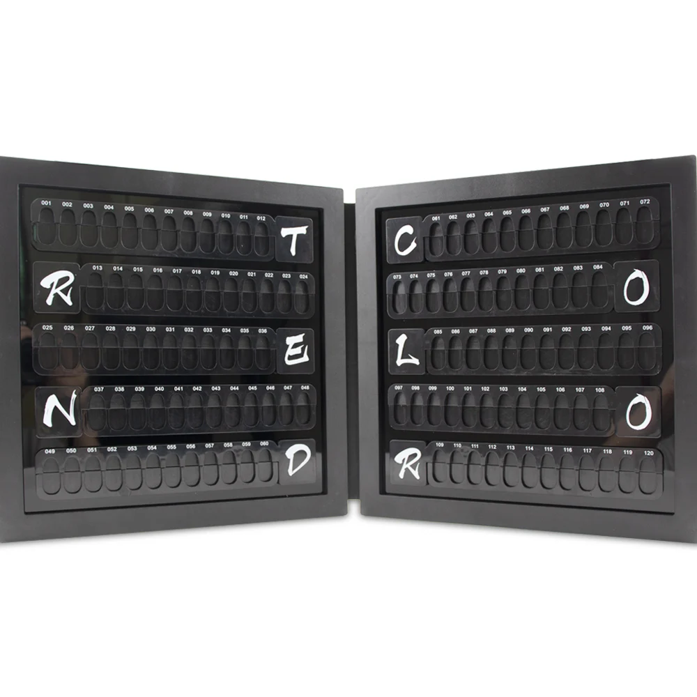 120 цветов акриловая панель для демонстрации ногтей демонстрирующая Гель лак