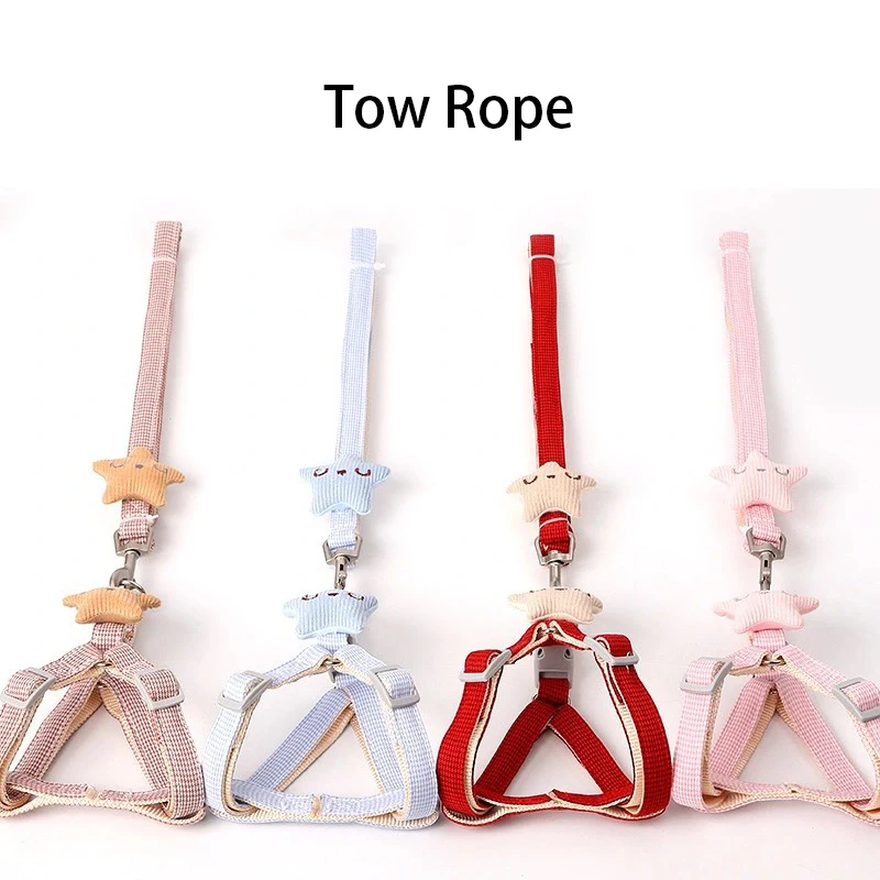 

Pet Dog Cat Harness and Leash Adjustable Collar Pet Products for Cat Small Dogs Outdoor Walking Puppy Accessories