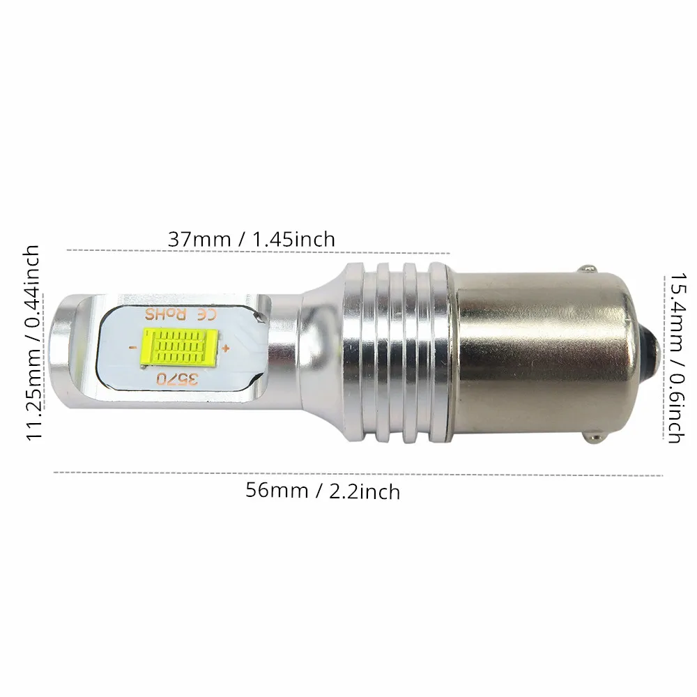 

2x Canbus Led High Bright 1156 BA15S P21W S25 Bulb Car Lamp DRL Daytime Running Light for Volkswagen VW T5 T6 TRANSPORTER