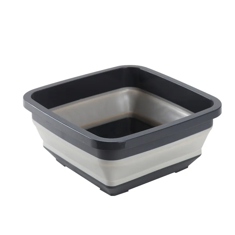 

Folding washbasin retractable household face-washing foot-soaking portable plastic travel laundry vegetable washing basin