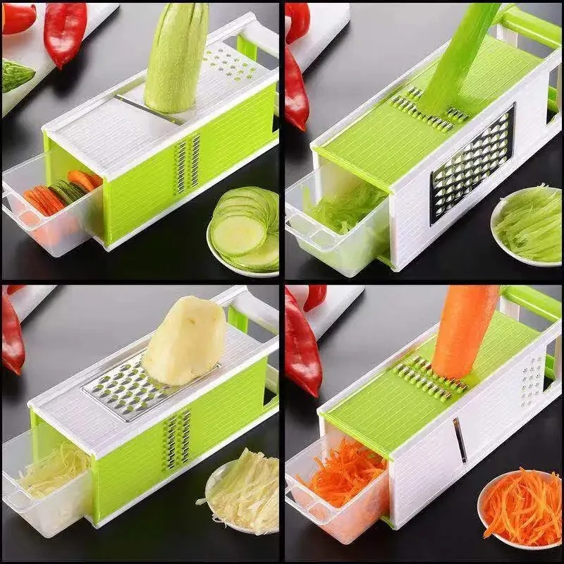 

Multifunctional Vegetable Cutter Household Grater Potato Shredder Shredder Wiping Lemon Slices Kitchen Gadgets and Accessories