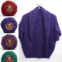 50groll blended soft camel hair yarn silk cotton yarn wool cashmere yarn diy hand knitting crochet wool thread crochet yarn