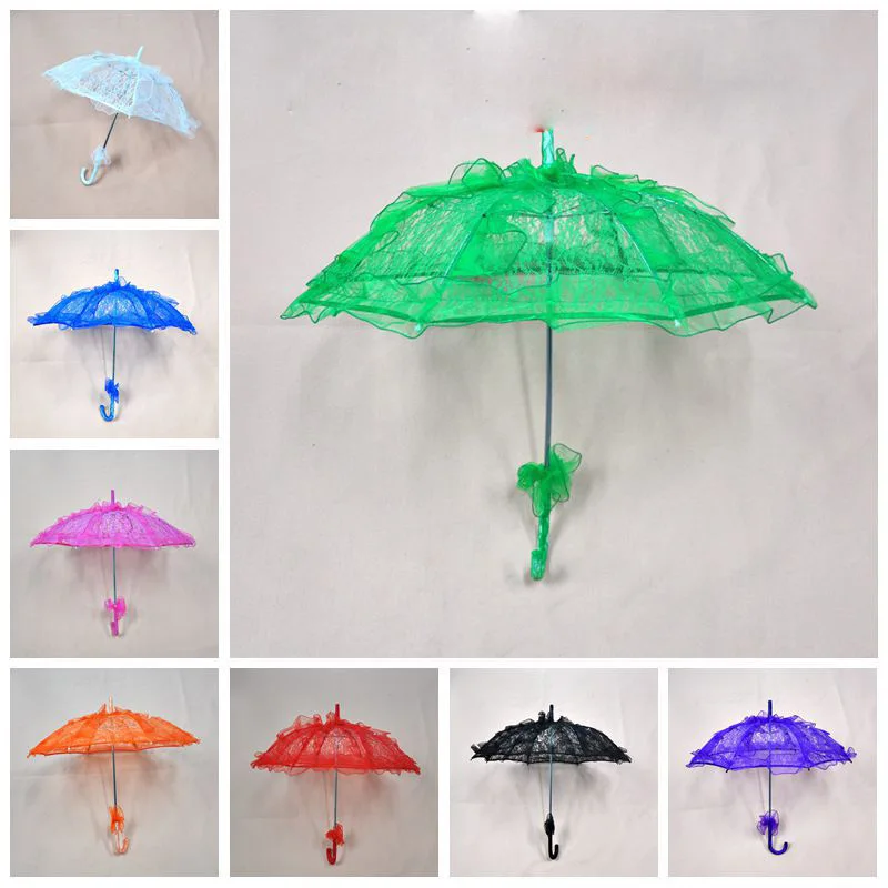 

lace craft umbrella stage performance props baby girls children kids gifts wholesale Wedding Decor Party Supplies
