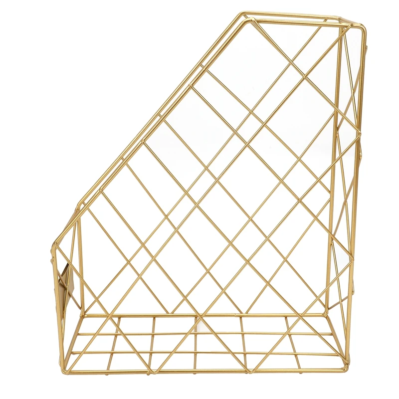 Креативная Скандинавская кованая железная сетчатая стойка для хранения файлов