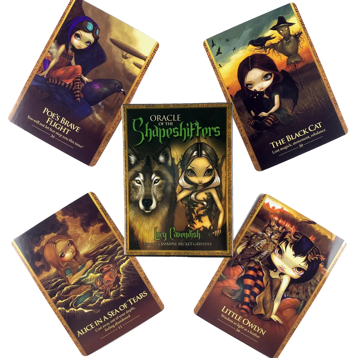 

Настольная игра The Shapeshifters с изображением пророгов и таро, с руководством в формате PDF
