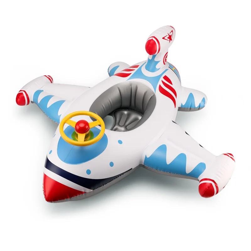 

Baby's Swim Ring Pedestal Ring Children's Thickened Steering Wheel Horn Flying Model Cartoon Water Children's Seat Boat