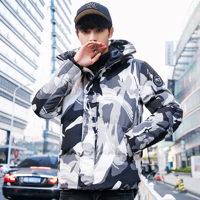 Camouflage Man Jacket Winter Coat Jacket for Men Thick Hooded Parkas Homme Clothing Fashion Zipper Male Jacket Jaqueta Masculina