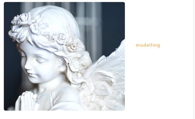 Американская Ретро Смола Девушка ангел украшения дома Настольная Милая статуя Феи ремесла украшения свадебный подарок офисная Статуэтка для декора