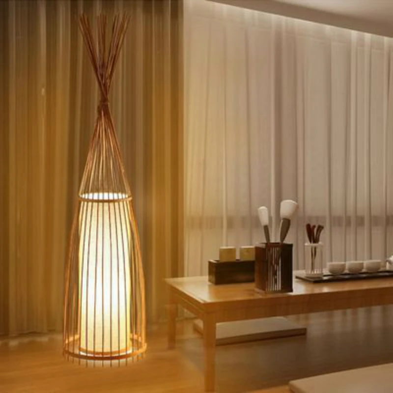Юго-Восточная Азия ветер японский бамбук Торшер Гостиная Кабинет Украшение
