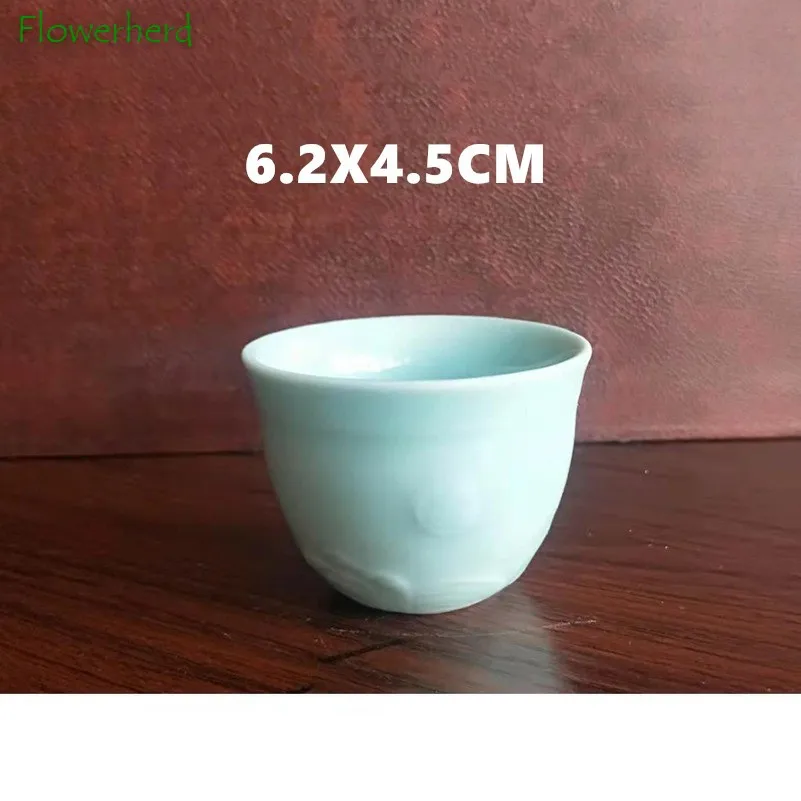 Цвет морской волны Керамика фарфор Чай комплект посуда чашки чайный набор кунг