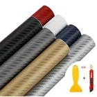 Водонепроницаемый Автомобильный Стайлинг 127cmx1 020 Вт 30 см 3D углеродного виниловой пленки углеродное волокно автомобильные wrap DIY автомобиль тюнинг часть стикер