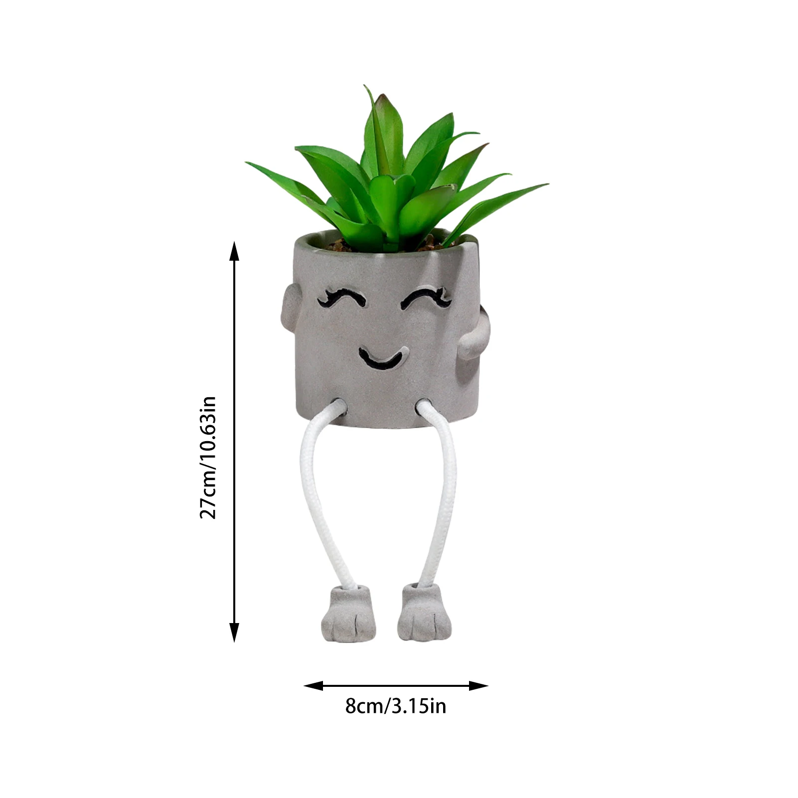 

Sculpture Vase Garden Decoration Small Ornaments Succulents Cactus Simulation Plant Office Decoration Modeling Flower Pot #