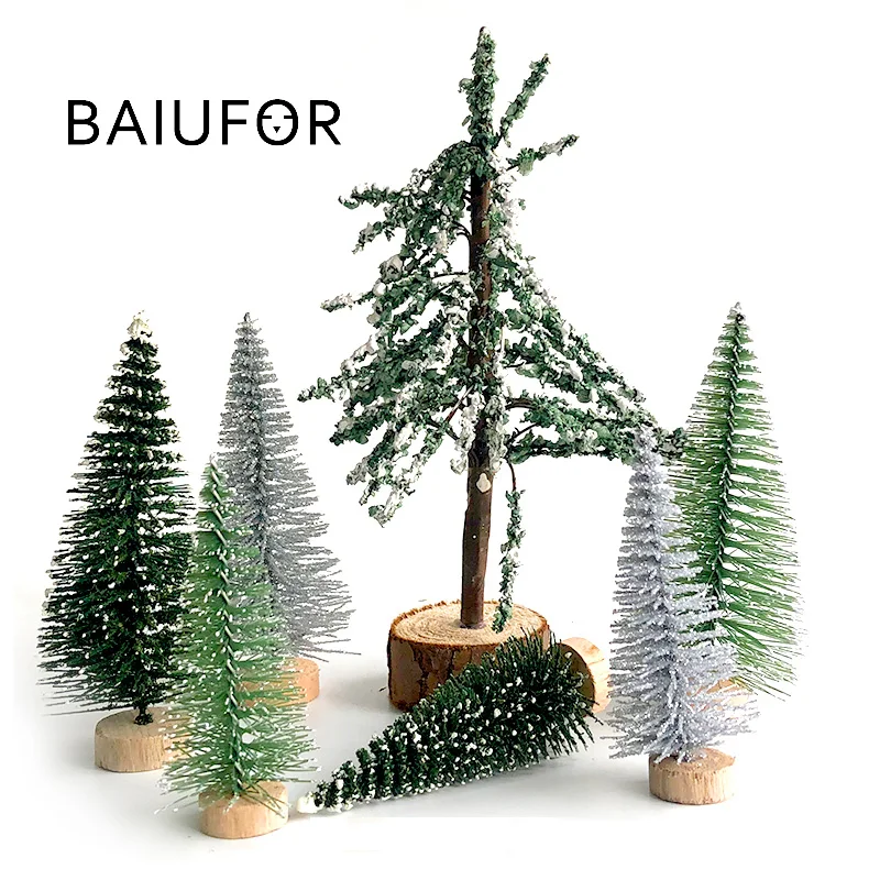 BAIUFOR Рождественская елка новогодняя Маленькая маленькая сосна настольные