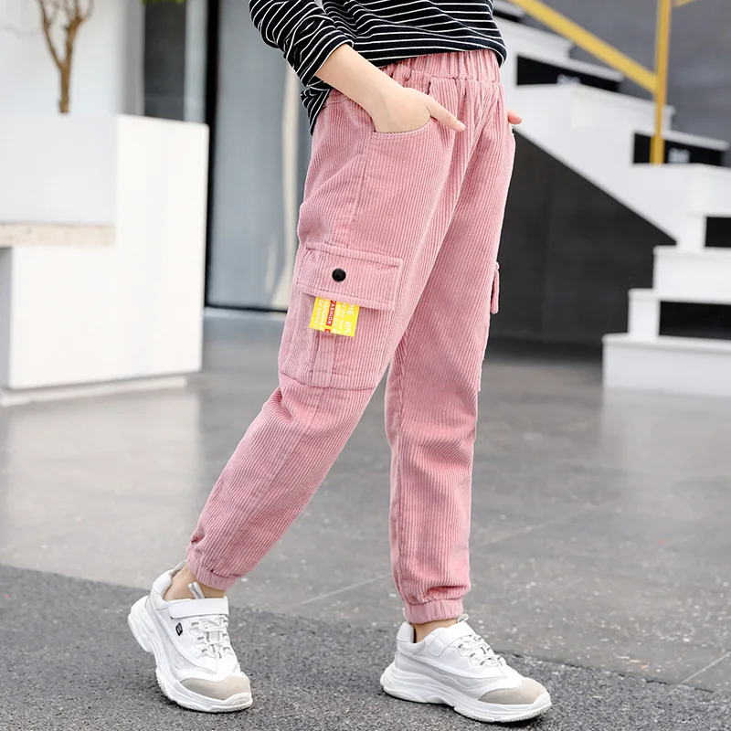 

Fall 2020 New Girl Fashion Corduroy Beautiful Trousers Pants
