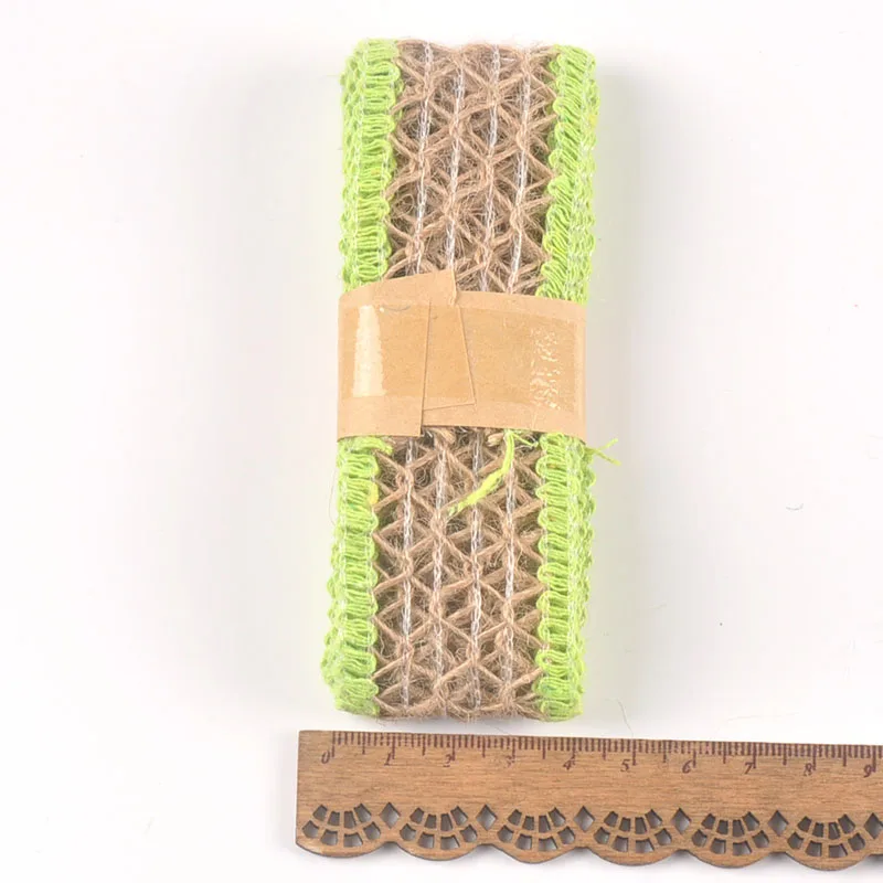 2M Retro Jute Burlap Lace Ribbons For Craft DIY Gift Wraping Hessian Hemp Ribbon Handmake Party Bag Material Wedding Decor C2418 | Дом и сад