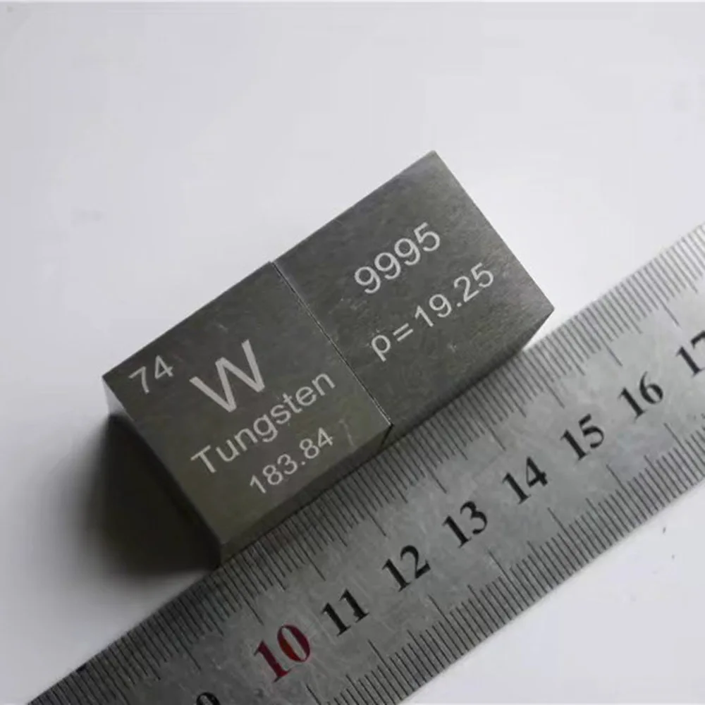 

Tungsten Metal 1 Inch 25.4mm Density Cube 99.95% Pure for Element Collection