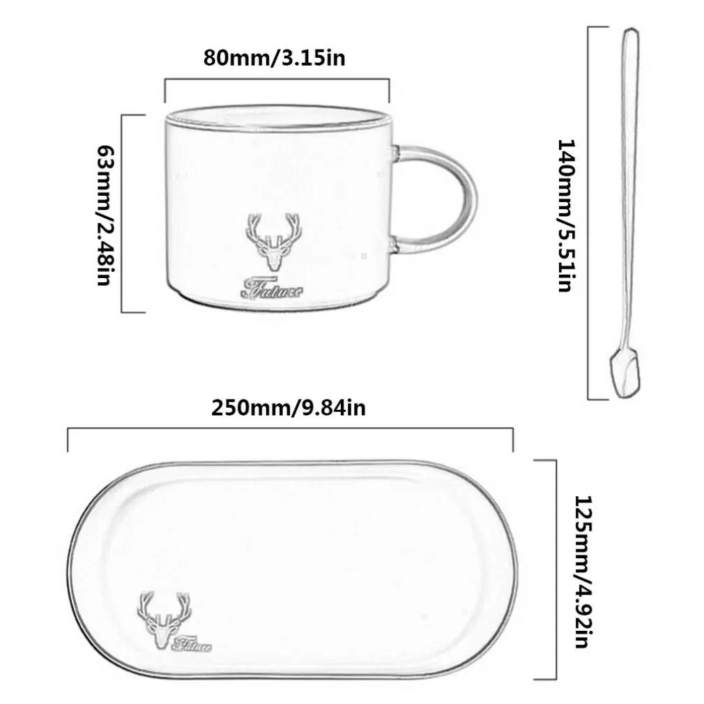 Высококачественная позолоченная кофейная чашка с геометрическим узором набор