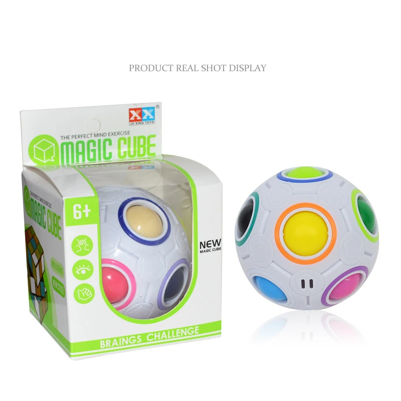Explosion Magic Ball Rainbow Shaped Decompression Toy Creative Football Cube Children Gift Anti Stress | Игрушки и хобби