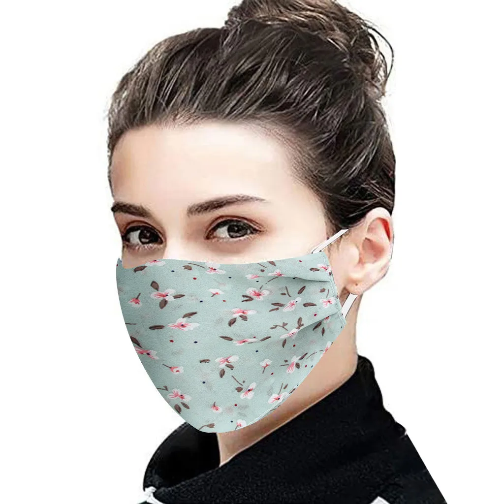 

1PC floral print Mask Dustproof and breathable PM2.5 Outdoor Masks Can Be Washed and Reused Multi-color optional mascarilla