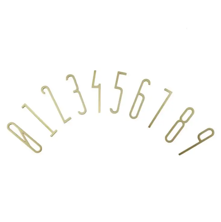solid wall decorative brass letters english alphabet home decoration copper letter arabic numerals house number diy shop name free global shipping
