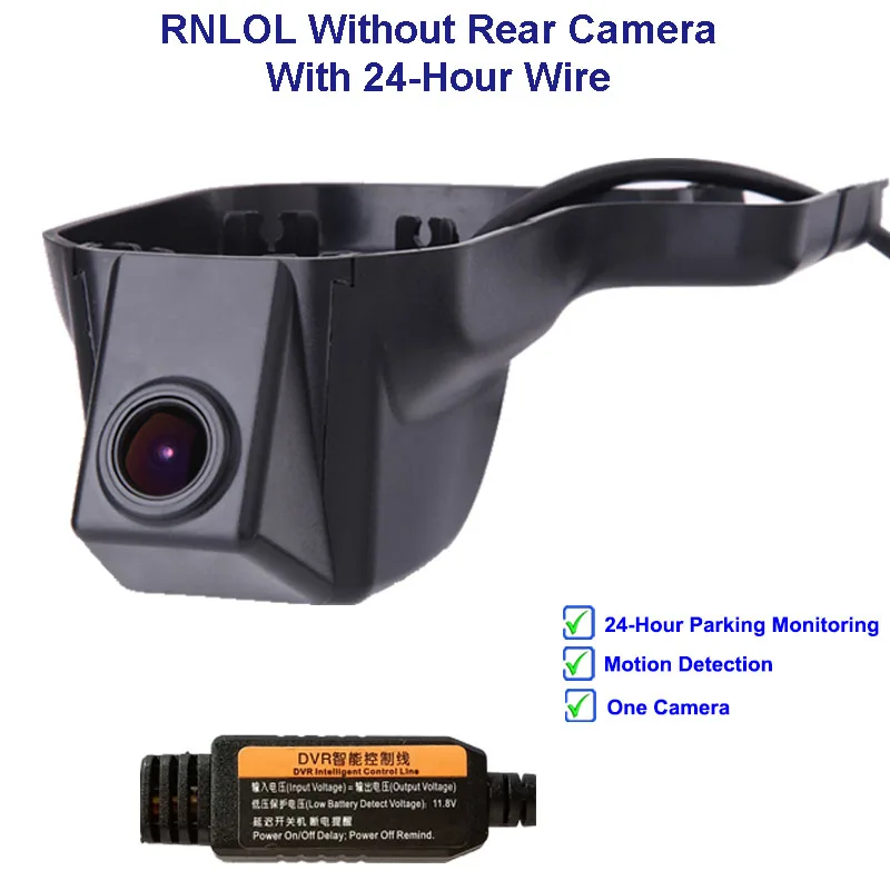 RNL One Cam Line Jabriel HD 1080P dash am 24 часа в сутки камера для машины видеорегистратор, видео рекордер, задний Камера для Марка Renault Clio Megane 2 3 тряпкой Captur KADJAR - Название цвета: RNL One Cam Line