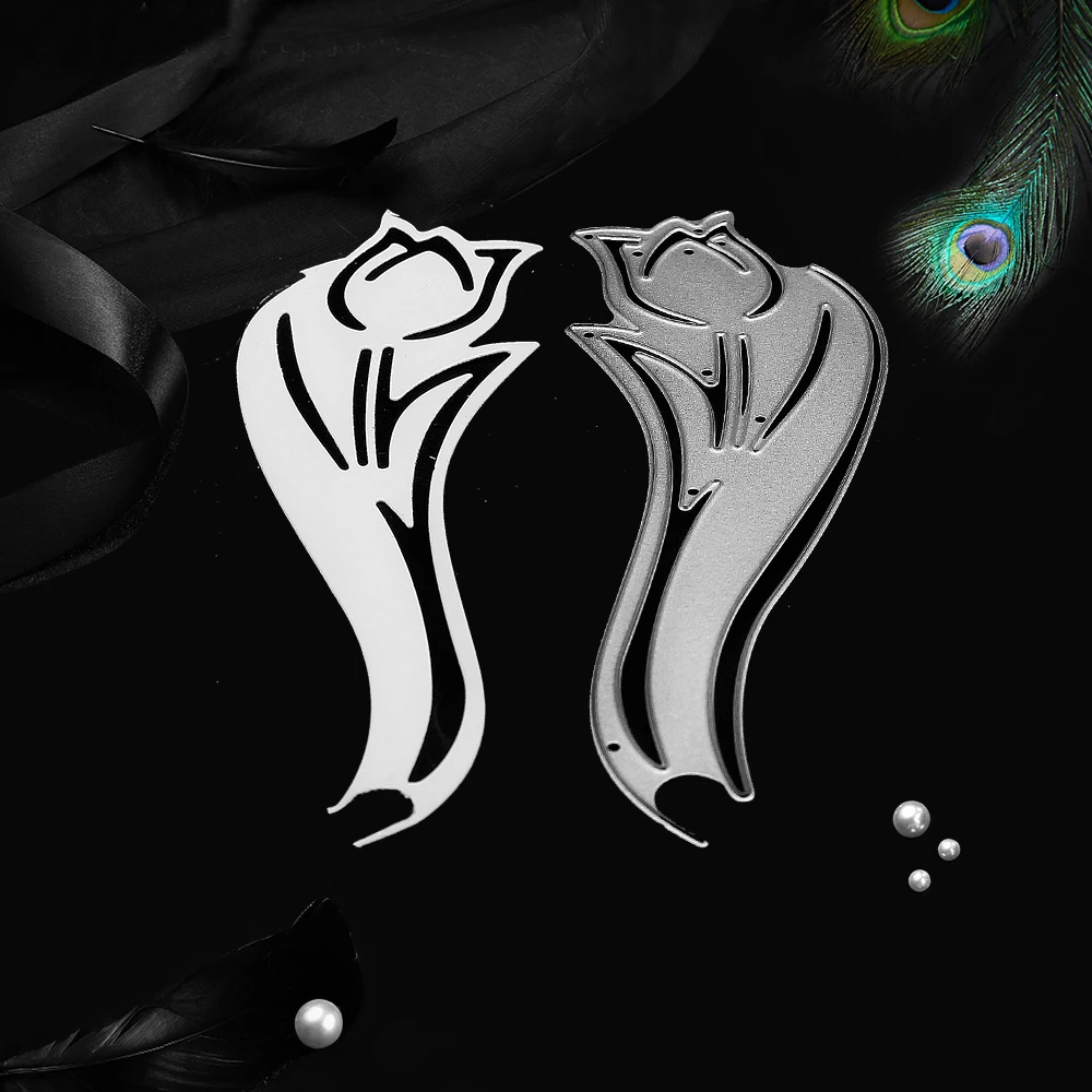 Цветы металлические режущие штампы углеродистая сталь волновой резчик трафарет