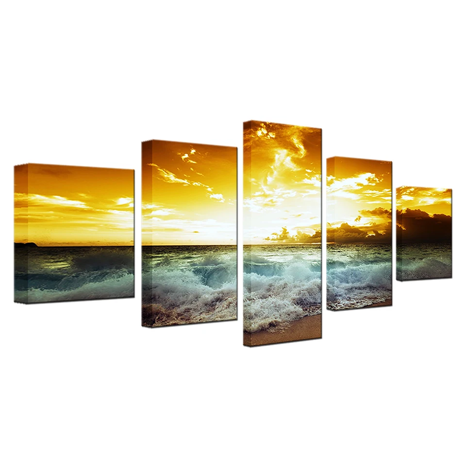 

Modern Art Posters Anime Scenery HD 5 Pieces Decoration for Room Decor Posters Wall Art Wall Paintings Home Decor Anime Poster