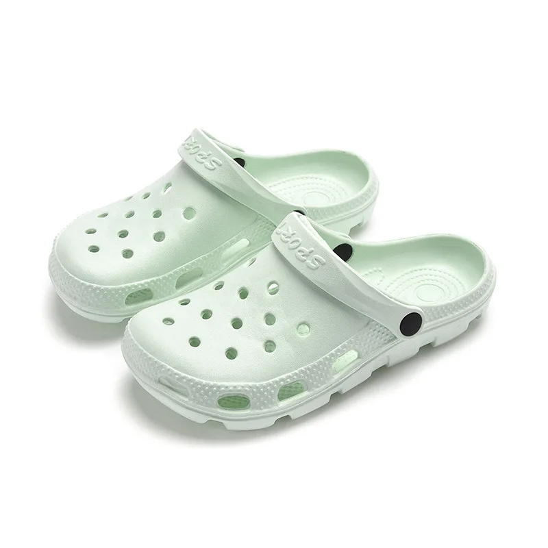 

Man Women's Summer Sandals Slippers Sandalias Male Female Beach Outdoor Garden Flat Non-slip Soft Eva Durable Hole Shoes