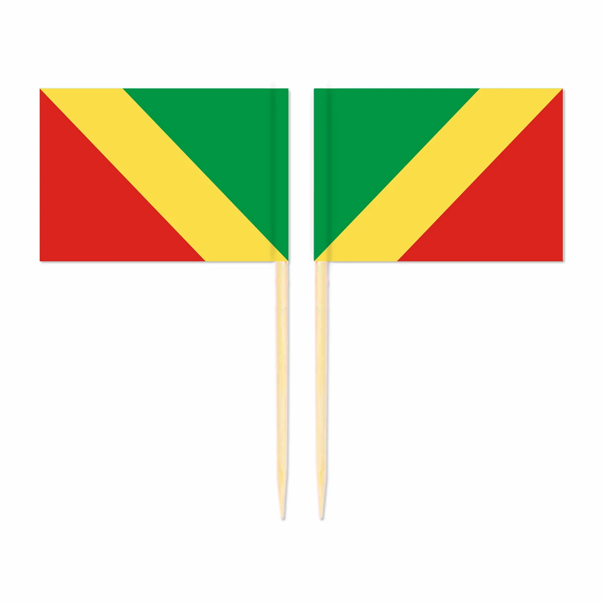 

Congo Toothpick Flag 3.5X2.5CM Cake Topper Party Cupcake Wedding Baby Shower Supplies Lovely Baking Dessert Decorations