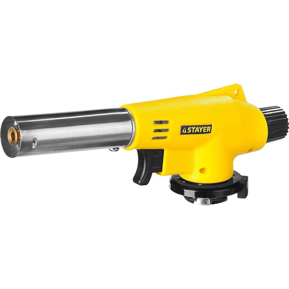 Газовая горелка STAYER MASTER 55584 на баллон с пьезоподжигом регулировка пламени 1300С |