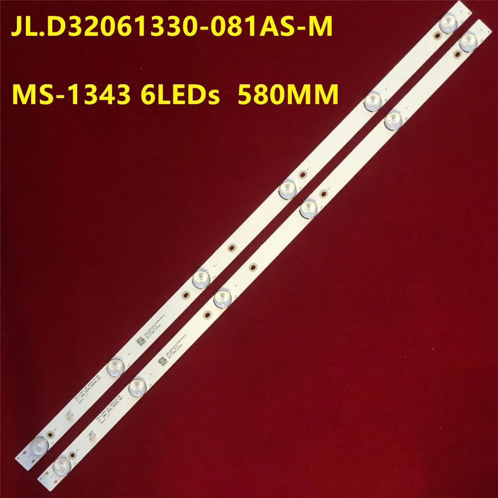 

50PCS LED Strip for LES-32A65W 32PL11TC 32LTV2002 JL.D32061330-081AS-M E348124 MS-L1343 L2202 L1074 V2 CY 2*6_3030_300MA_36V