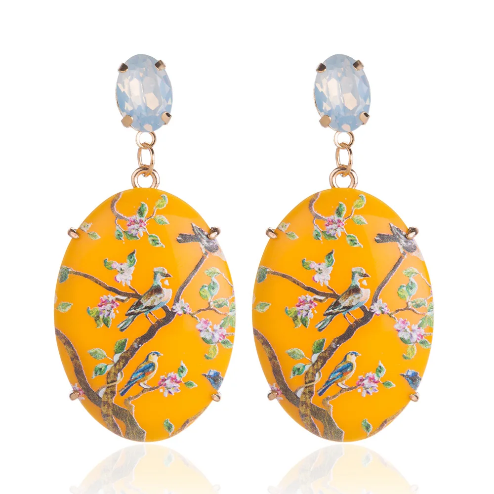 Модные синие туфли с украшениями в виде кристаллов и цветов массивные серьги