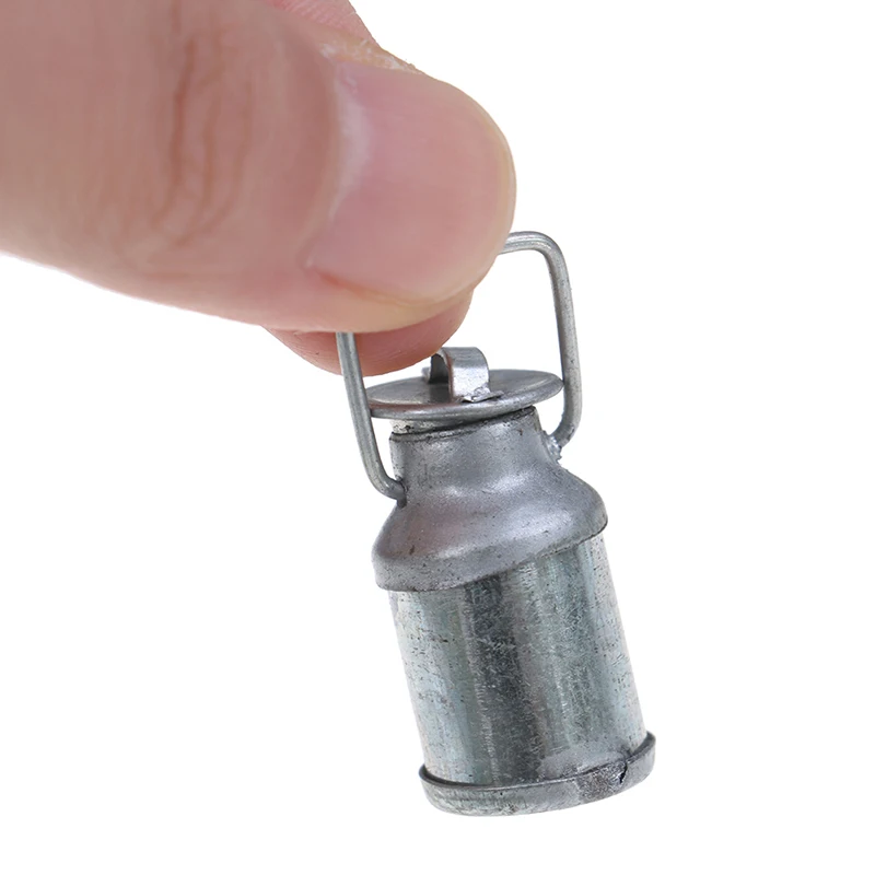 

Dollhouse Miniature Milk Jug With Lid Bottle For Doll House Decoration Accessories