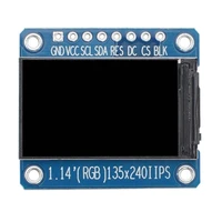 1 14 inches tft display ips lcd display module st7789 135 240 spi full color 8pin high definition screen