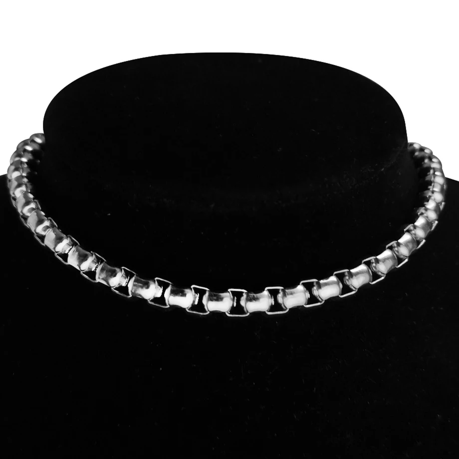 Купи Fashion Clavicle Link Chain Choker Necklace For Women Stainless Steel Short Neck Chains Charm Necklace Collares Jewelry XL1750 за 112 рублей в магазине AliExpress