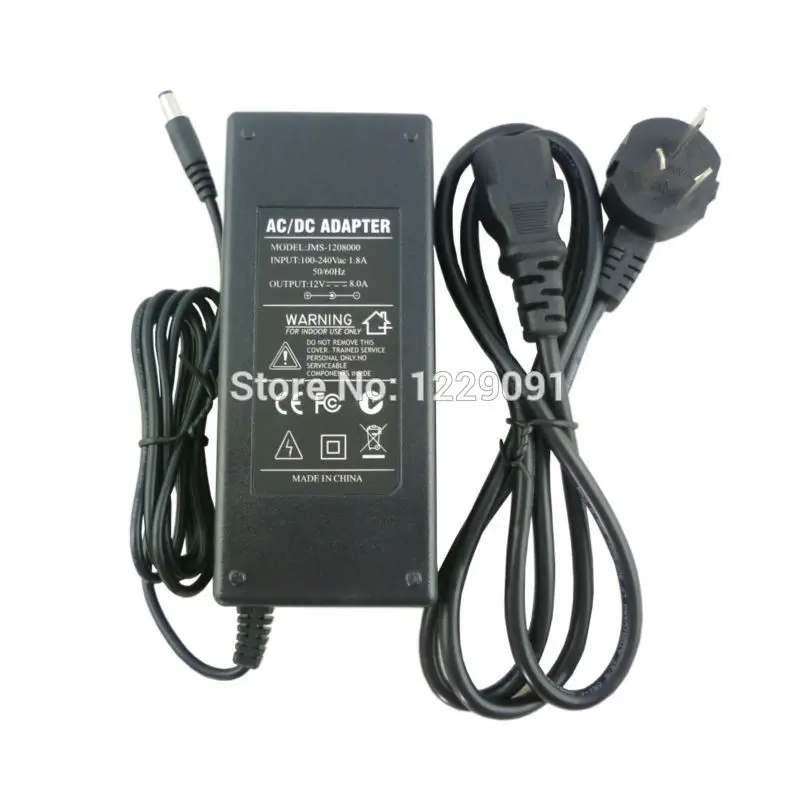 

AC 110-240V DC 12V 8A Universal Power Adapter Supply Charger adapter EU US UK BR Plug