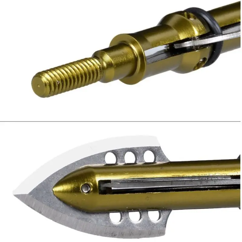 Стрела для стрельбы из лука с широкими головками 100 зернистая 2 расширяемая