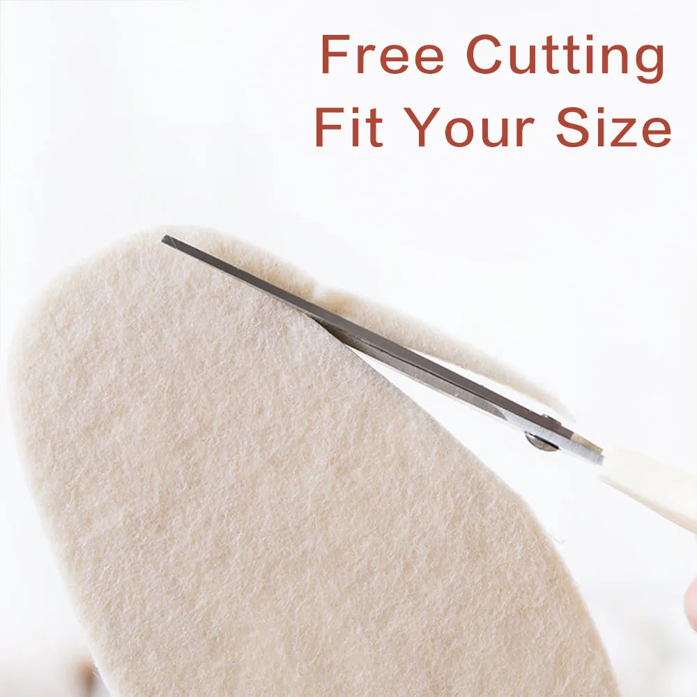 VXM 6MM Thickened Winter Sports insole Wool Like Felt Odor Proof Breathable Warm Insole Suitable For A Long Walk In The Snow